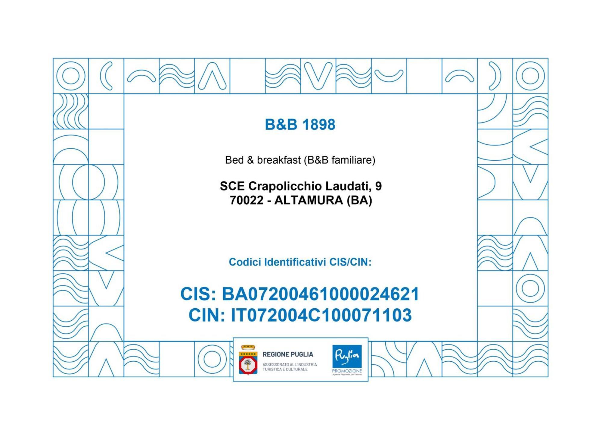 ألتامورا B&B 1898 - Villa Colonna المظهر الخارجي الصورة